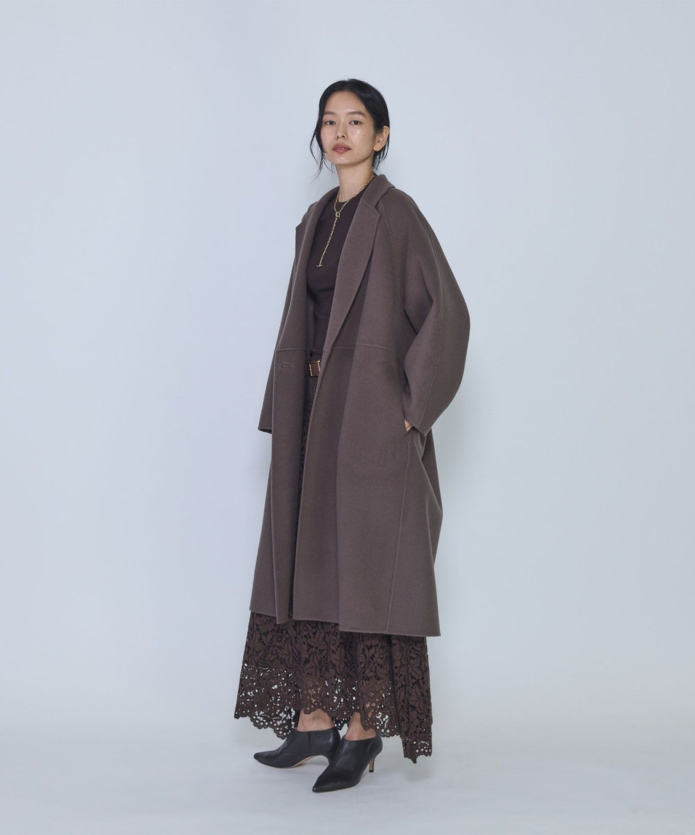 1er Arrondissement ラップリバーコート モカ