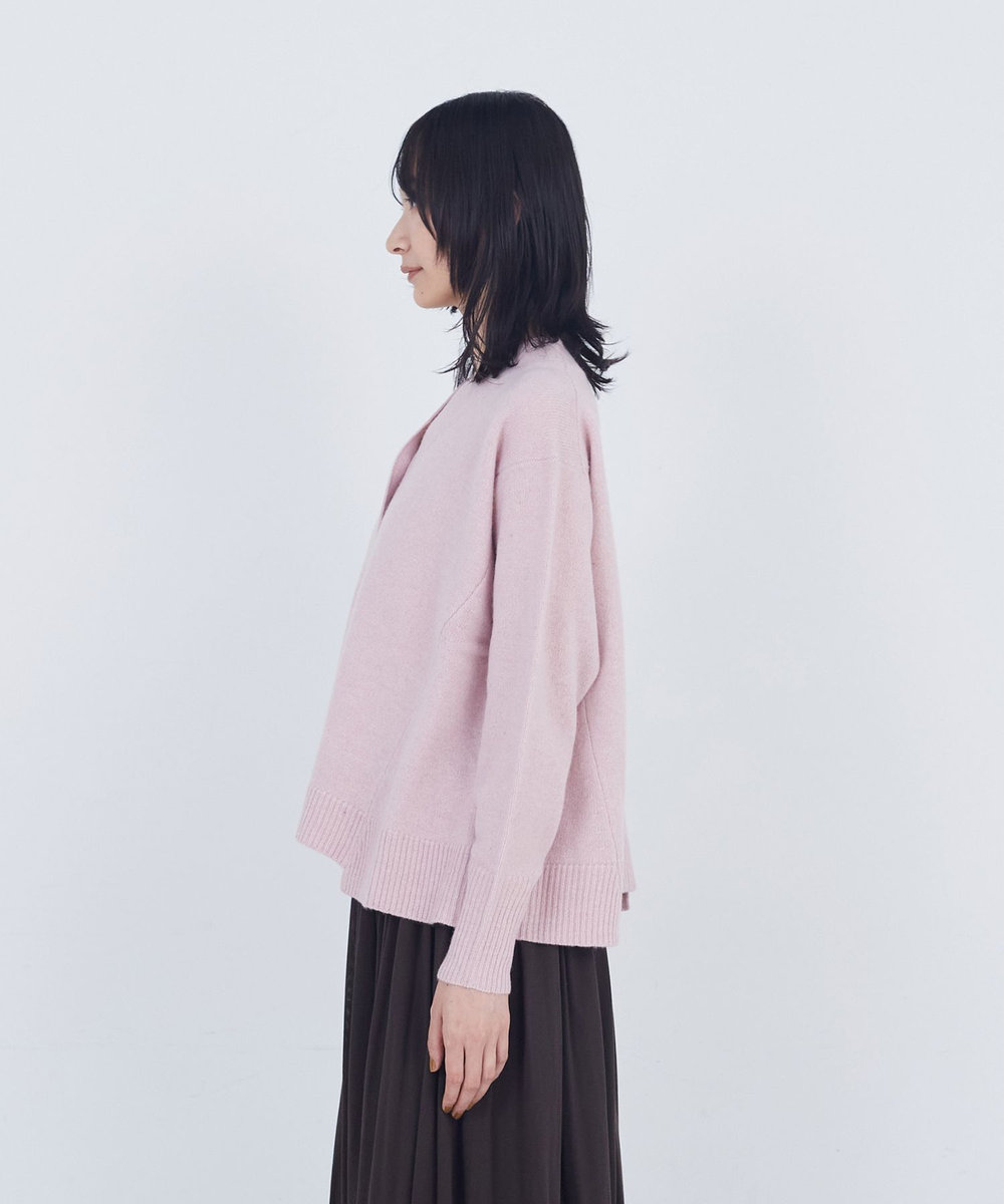 ADIEU TRISTESSE ウールカシミヤニットカーディガン ピンク