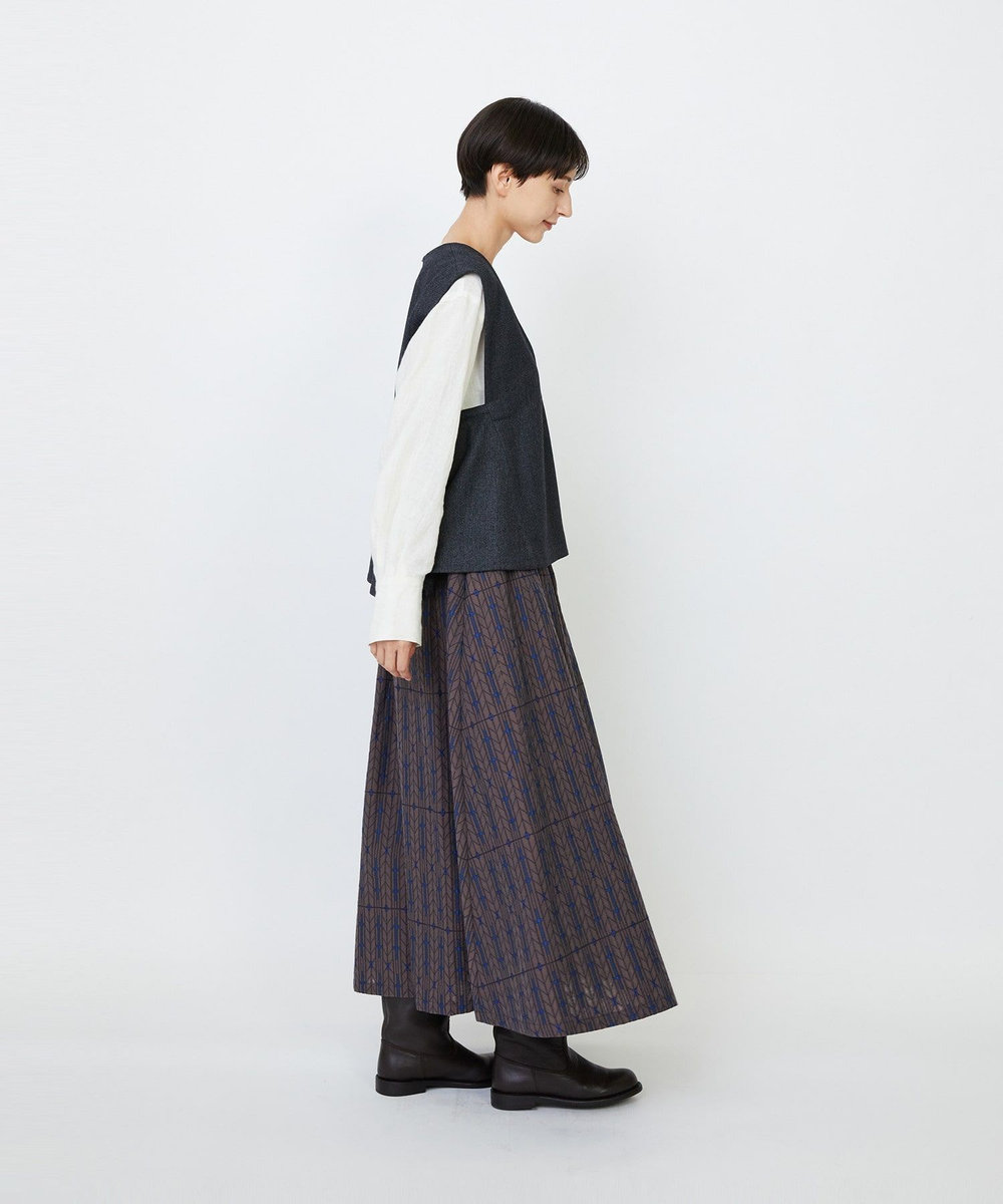LOISIR クラシカルツイードAラインベスト グレー系その他