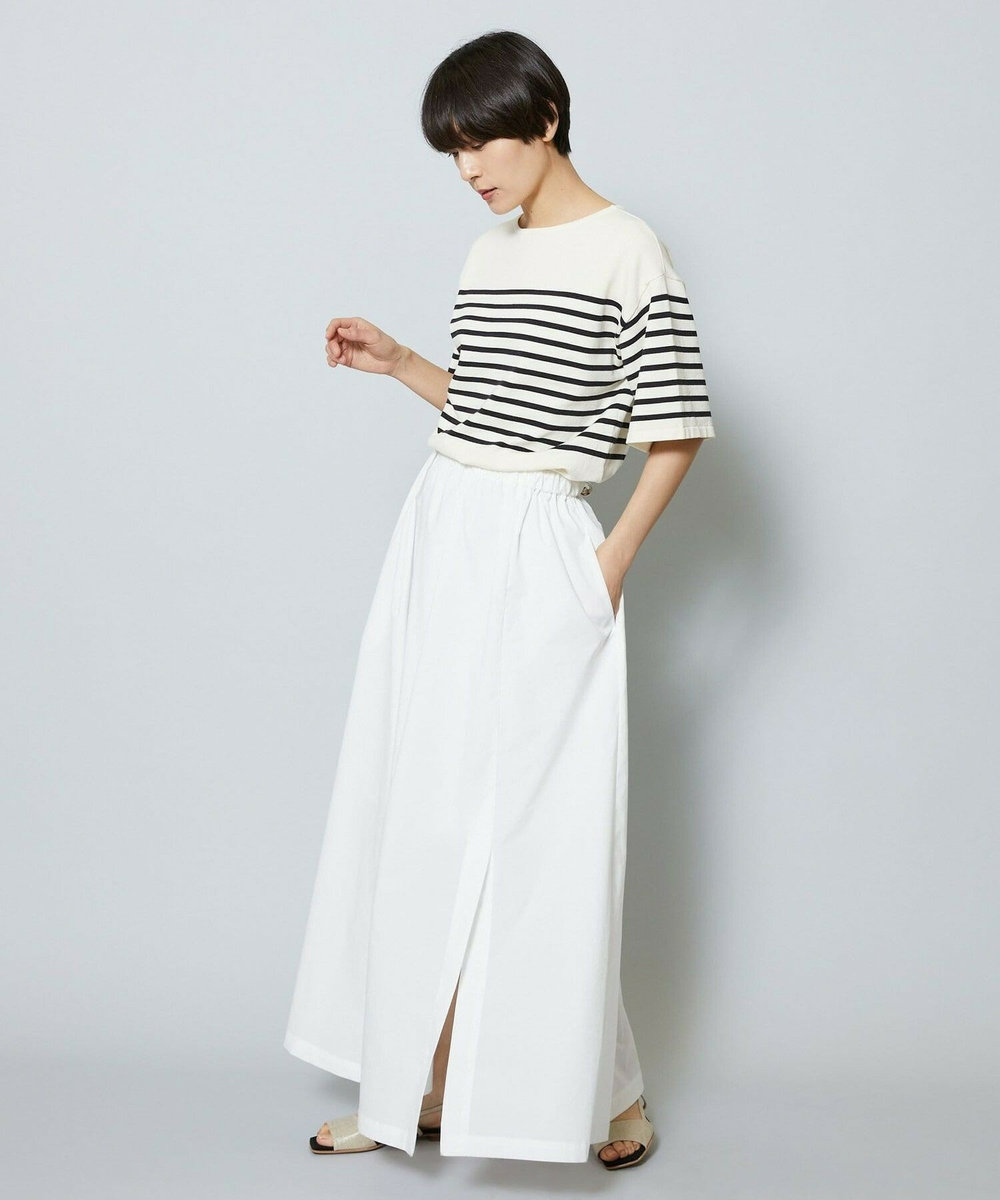 MOGA 雑誌eclat ×スタイリスト池田奈加子コラボ マイクロタスランコンビワンピース ストライプ