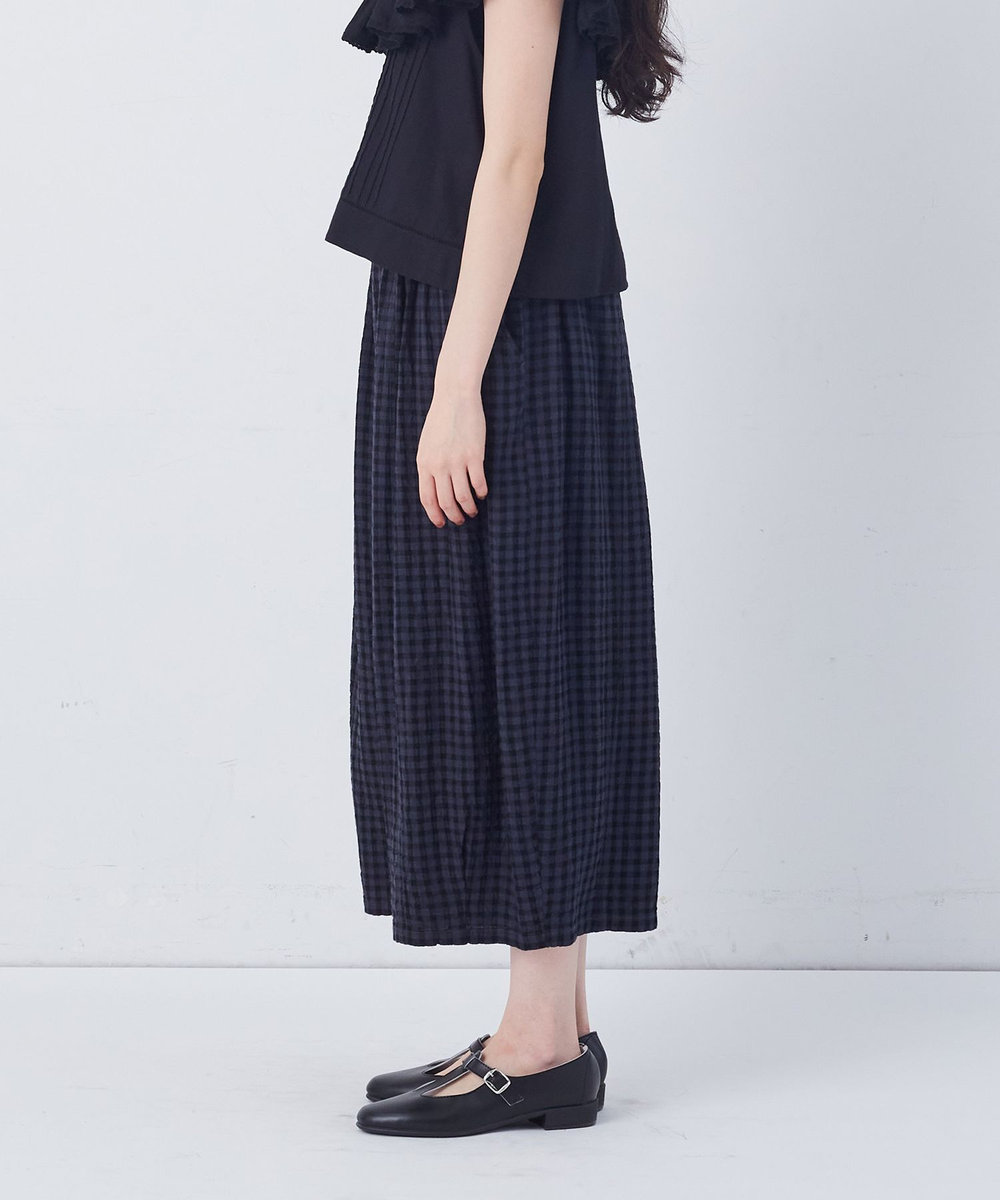congés payés ADIEU TRISTESSE 【FAVE】シャーリングワイドサルエルパンツ ブルー系その他