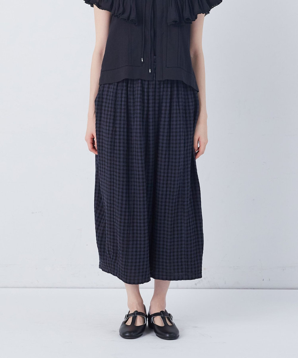 congés payés ADIEU TRISTESSE 【FAVE】シャーリングワイドサルエルパンツ ブルー系その他