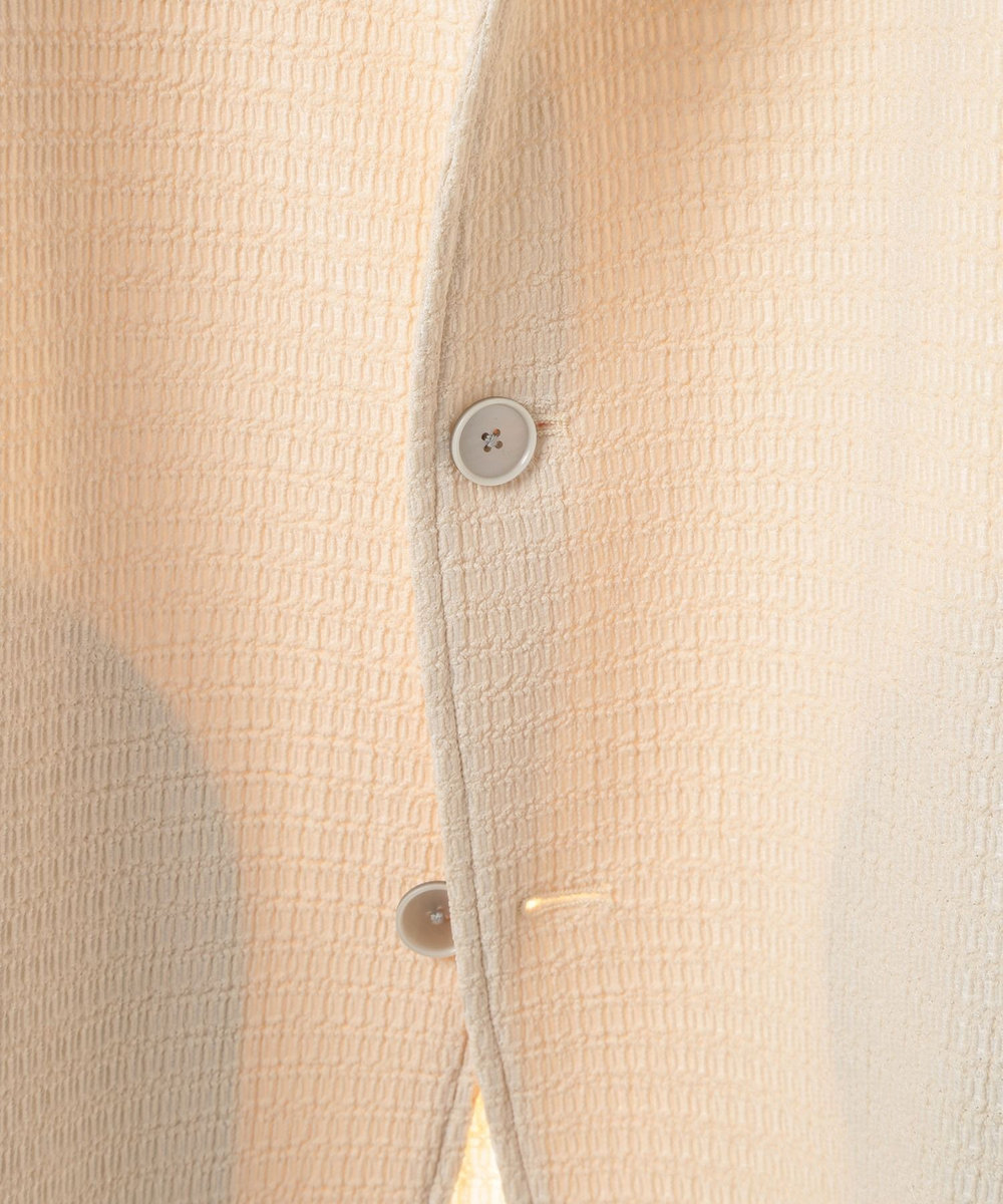 MEN'S BIGI トリコットジャージ素材カットジャケット ベージュ