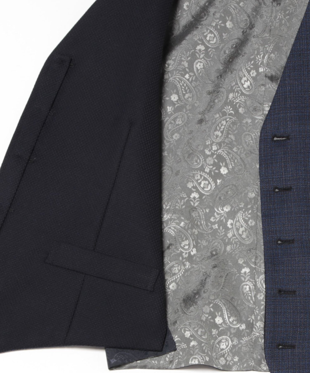 MEN'S BIGI ミックスヤーン/ポップサックリバーシブルベスト ベージュ