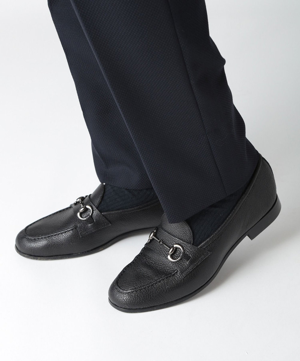 MEN'S BIGI 羊革ビットローファー ブラック