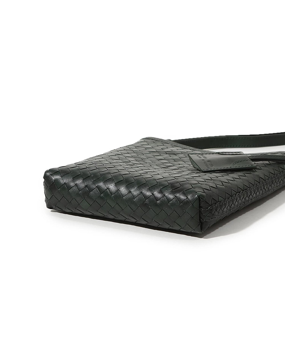 MEN'S BIGI 【SEEKER/シーカー】別注メッシュレザーショルダーバッグ グリーン