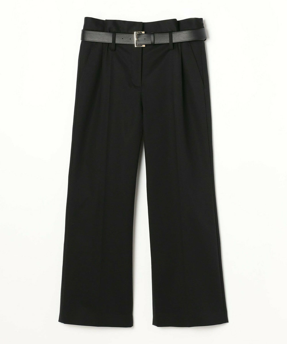 MOGA Collection MOGA Collection ダブルクロスストレッチベルト付きパンツ ブラック