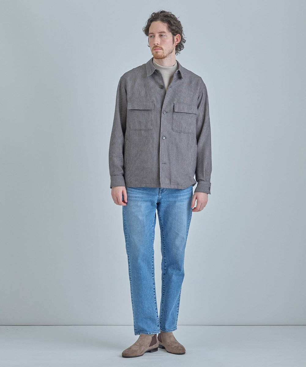 MEN'S BIGI 山羊皮サイドゴアブーツ ベージュ