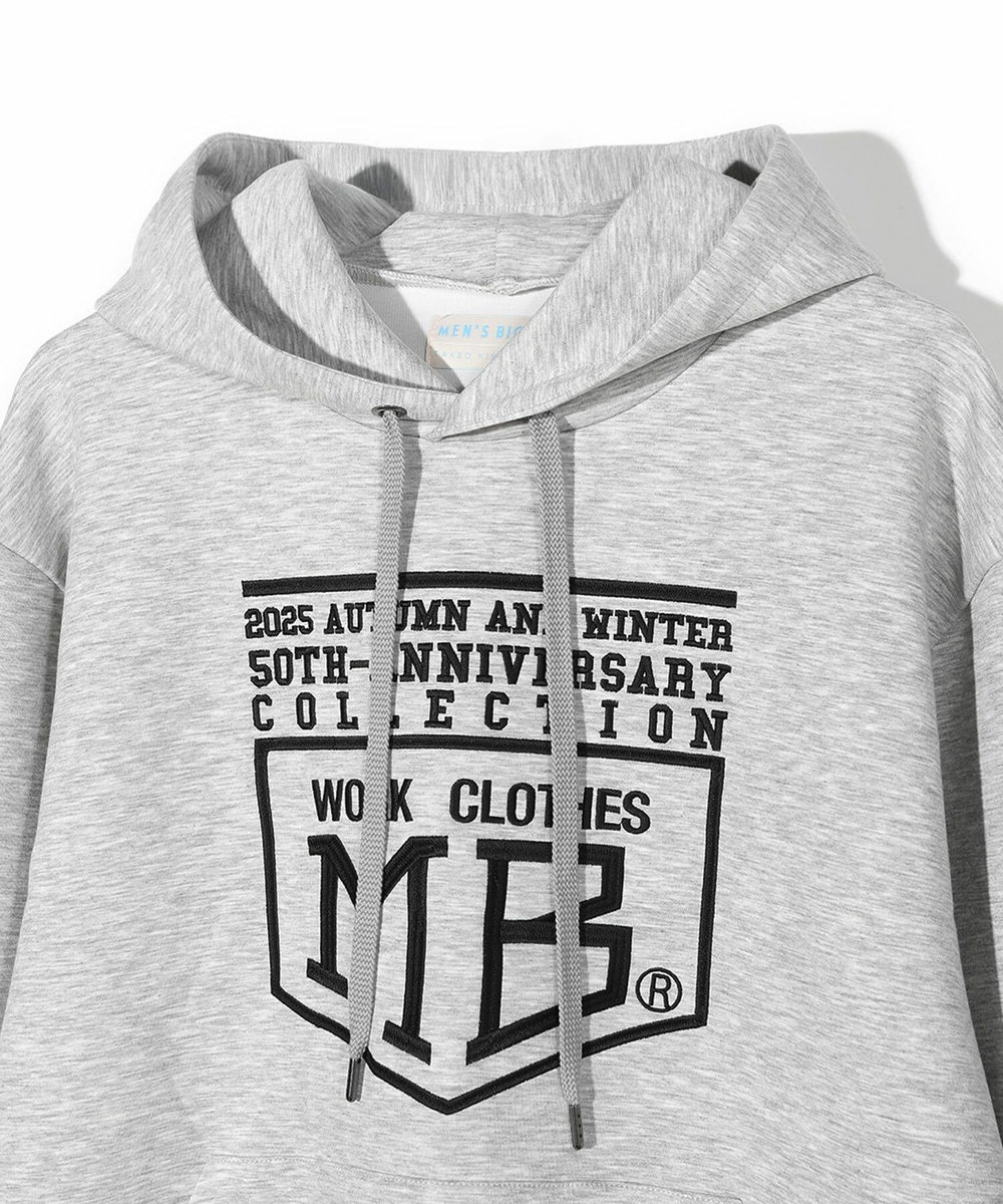 MEN'S BIGI 【50th Anniv . 菊池武夫】LOGO HOODIE グレー