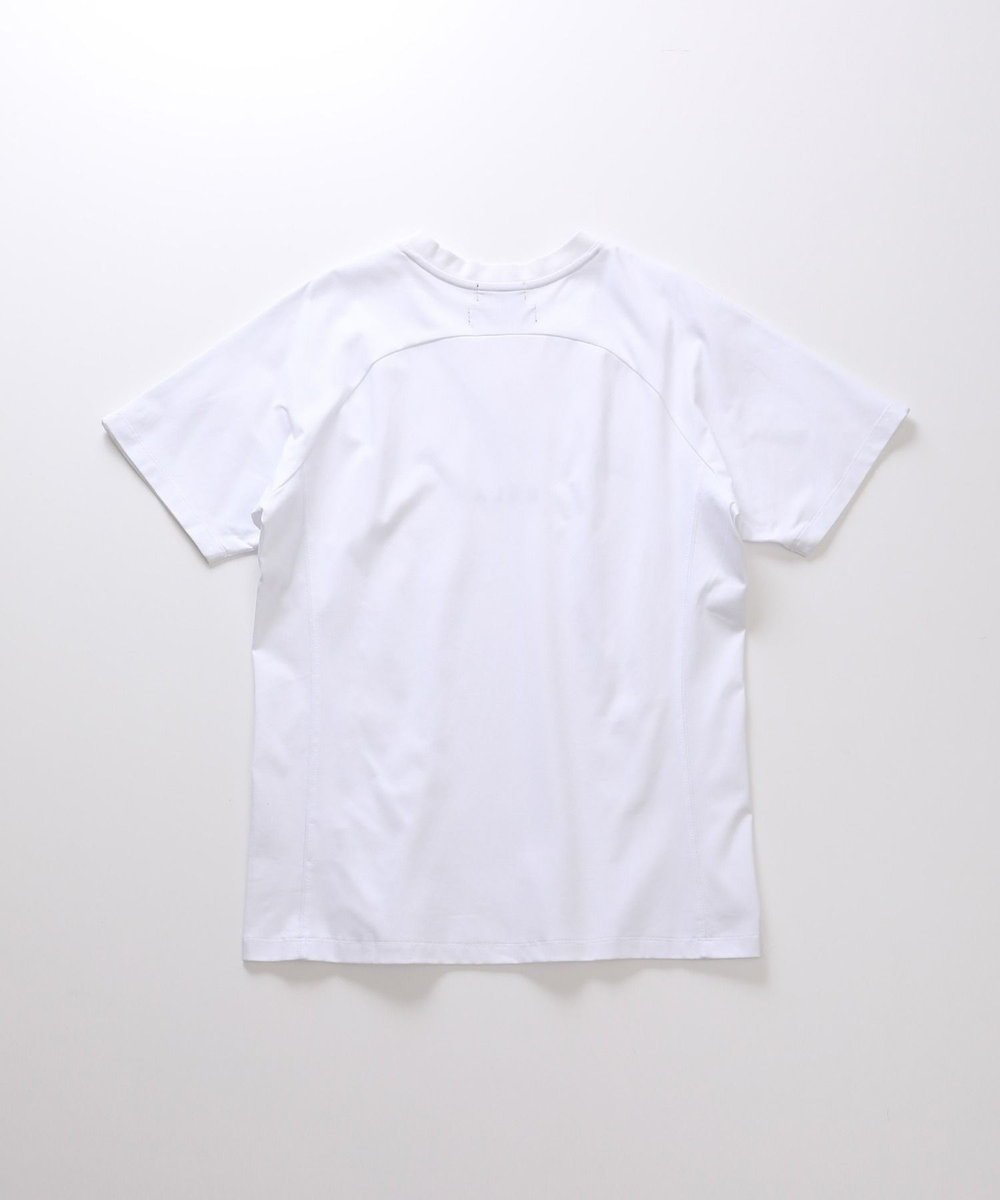 MEN'S BIGI 【1PIU1UGUALE3 RELAX】別注　ロゴラインストーンTシャツ ホワイト