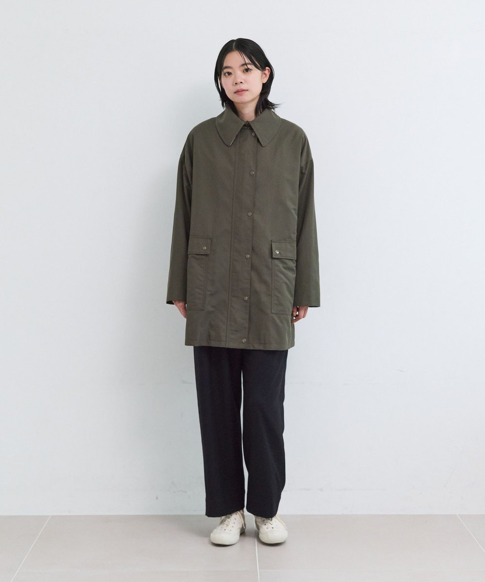 LOISIR コットンナイロンユーティリティジャケット カーキ