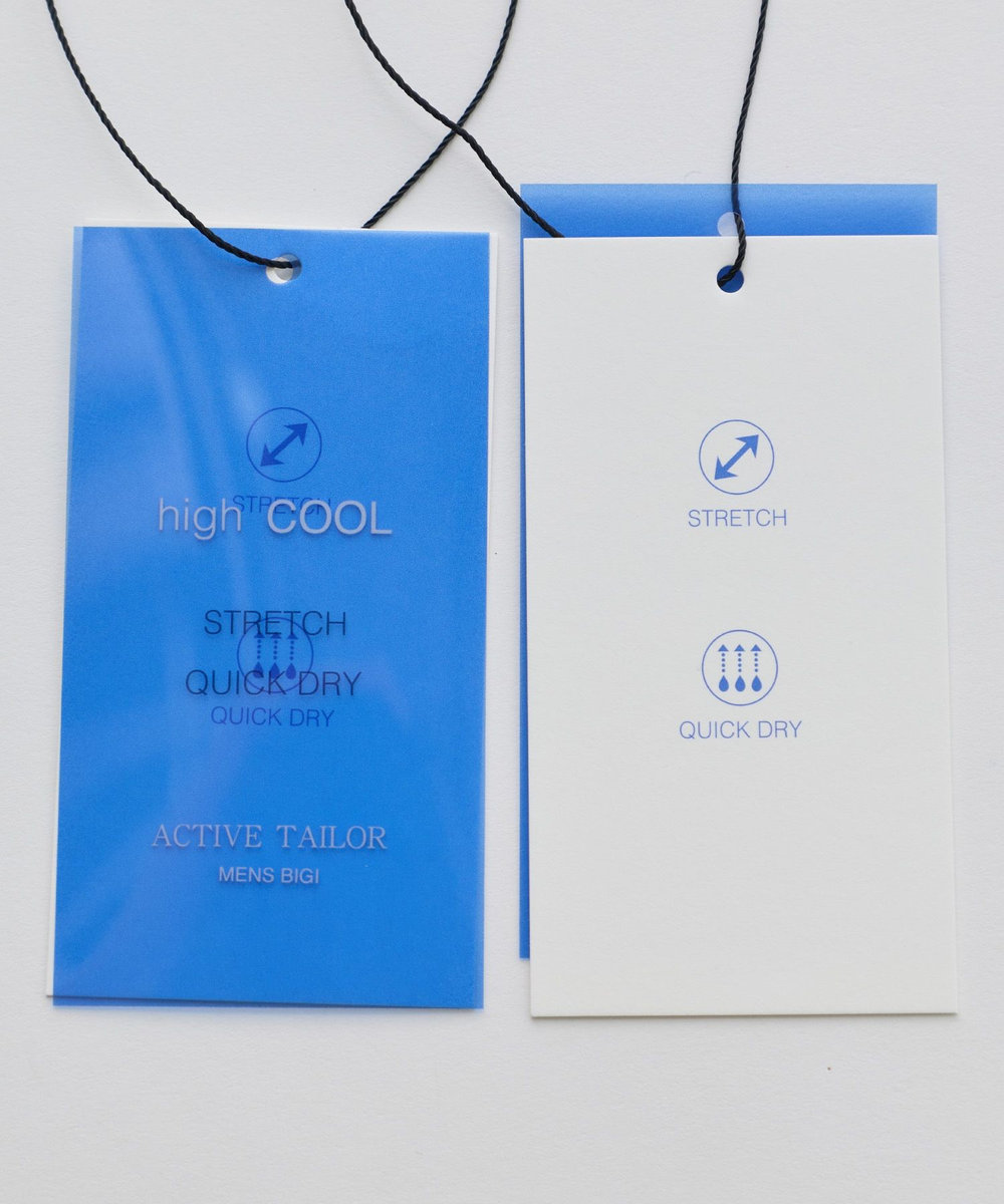 MEN'S BIGI 【ACTIVE TAILOR】ニットサッカーポロシャツ<COOL MAX/吸水速乾> グレー
