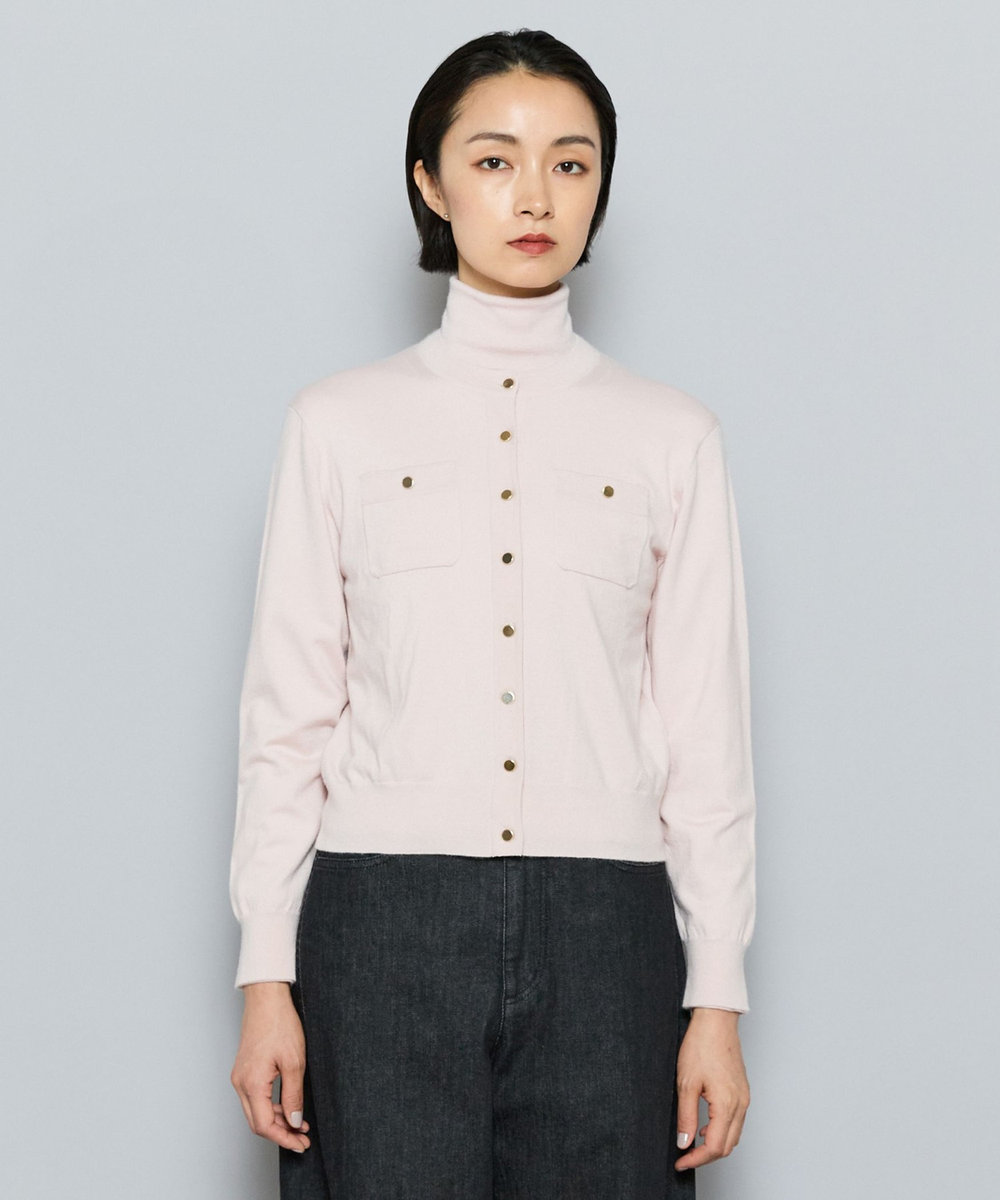 L'EQUIPE COUTURIER カシミヤシルクHGニットカーディガン ピンク