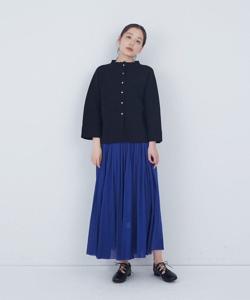 ADIEU TRISTESSE コットンチュールスカート ブルー