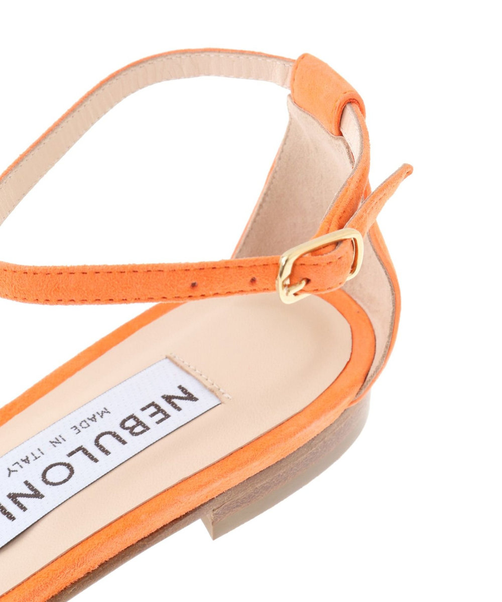 1er Arrondissement ＜NEBULONI E. (ネブローニ)＞アンクルストラップサンダル オレンジ