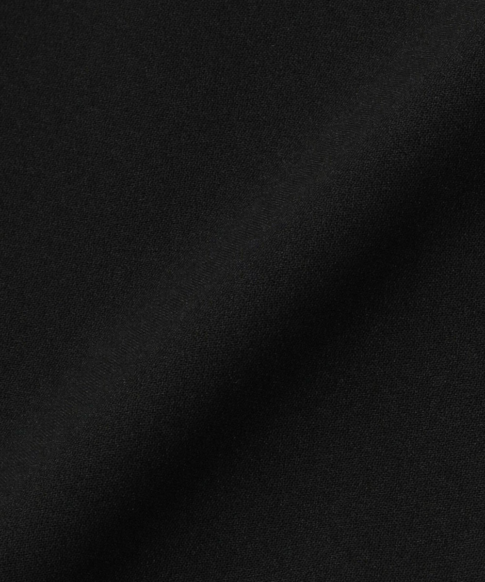 LOISIR ダブルクロスバルーンスリーブワンピース ブラック