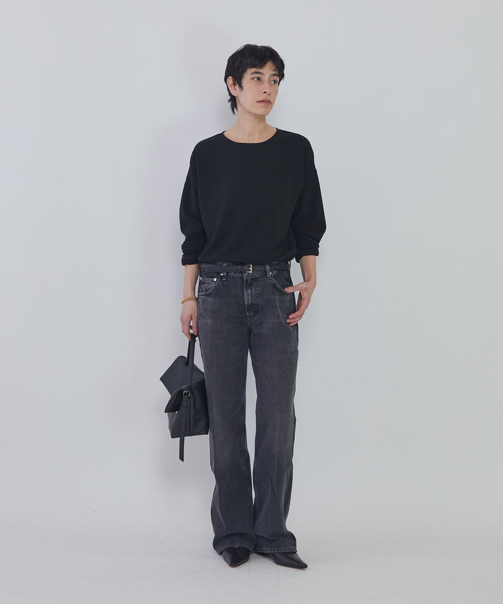1er Arrondissement ＜CITIZENS OF HUMANITY（シチズンズ オブ ヒューマニティ）＞“LINDZ"イージーストレートデニムパンツ ブラック