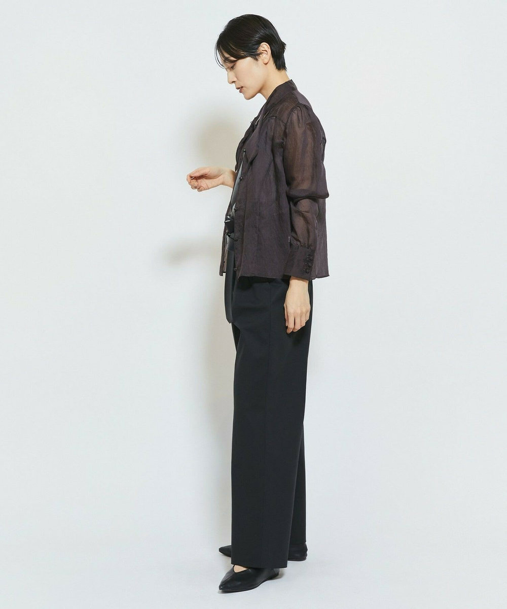 MOGA Collection MOGA Collection ダブルクロスストレッチベルト付きパンツ ブラック