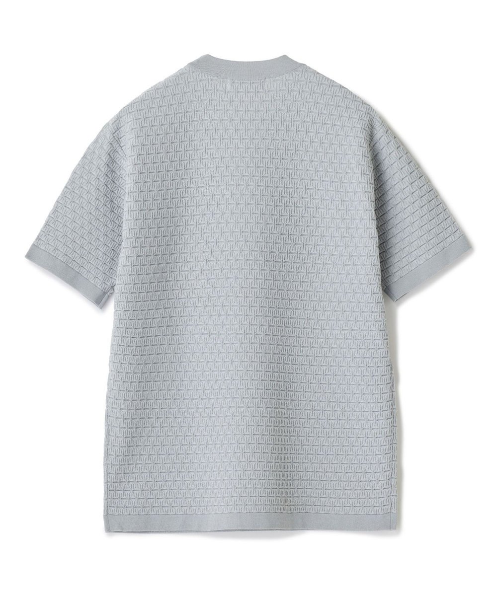 MEN'S BIGI 【ACTIVE TAILOR】ブリスターニットジャカードＴシャツ＜通気性/速乾性＞ グレー