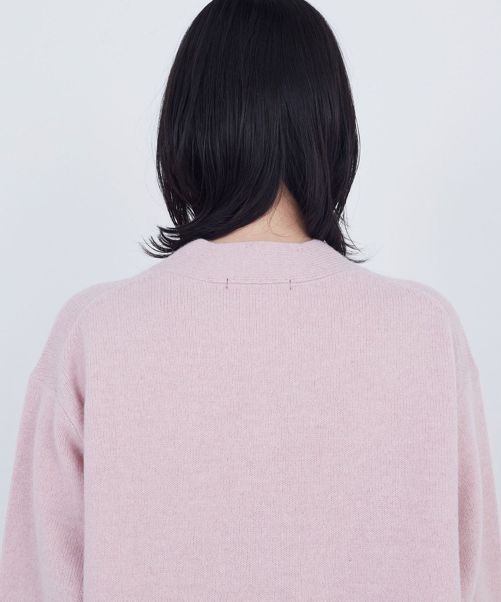ADIEU TRISTESSE ウールカシミヤニットカーディガン ピンク