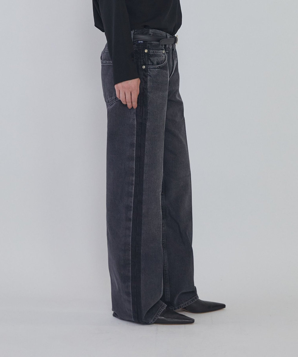 1er Arrondissement ＜CITIZENS OF HUMANITY（シチズンズ オブ ヒューマニティ）＞“LINDZ"イージーストレートデニムパンツ ブラック