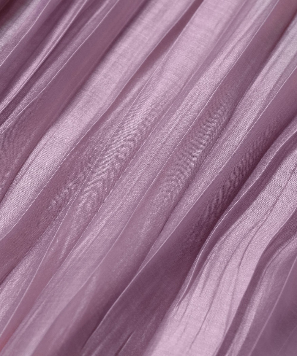 DÉPAREILLÉ TENCEL ORGANDY PLEATS SKIRT / テンセルオーガンジープリーツスカート ピンク