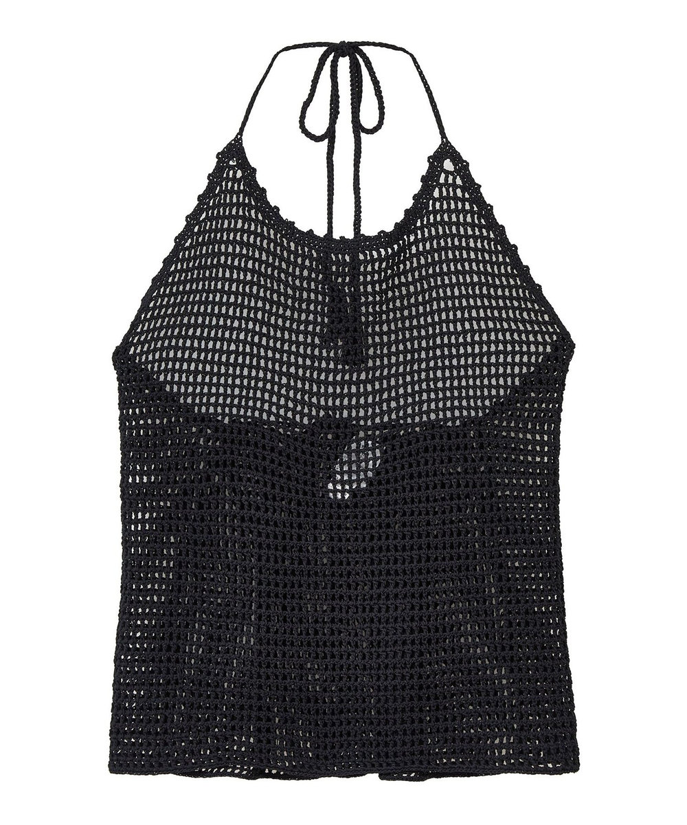 1er Arrondissement ＜TICCA (ティッカ)＞クロシェホルダーキャミソール ブラック