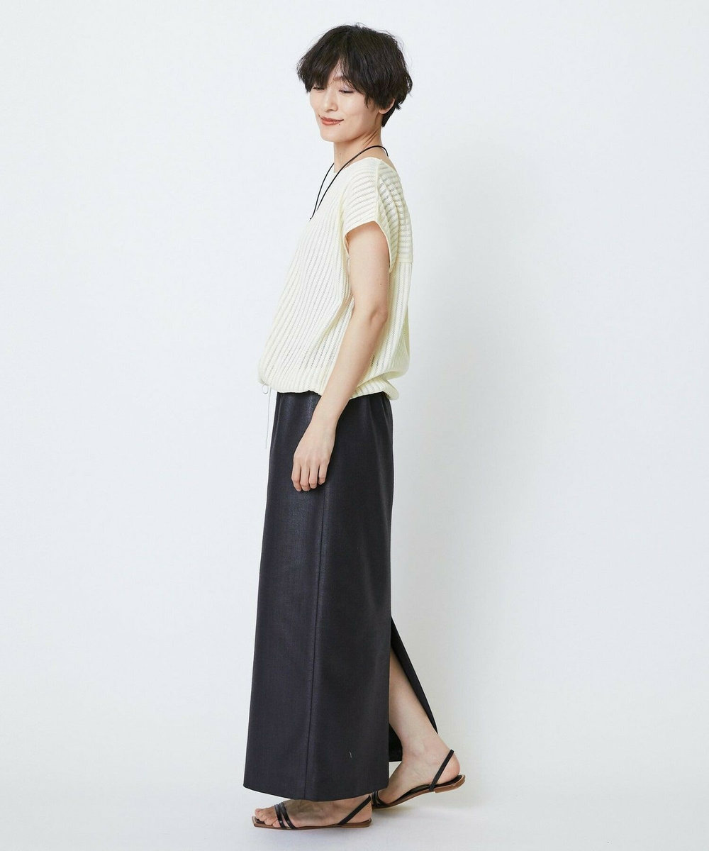 feerique feerique ドンゴロスチンツーマキシタイトスカート ブラック