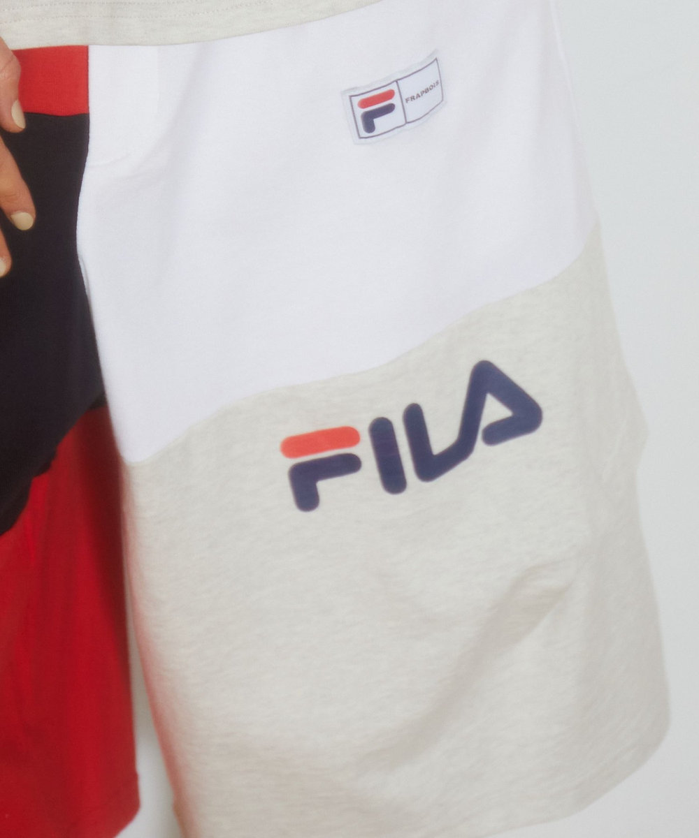 FRAPBOIS FILA×FRAPBOISカットソーセットアップ パンツ トリコロール