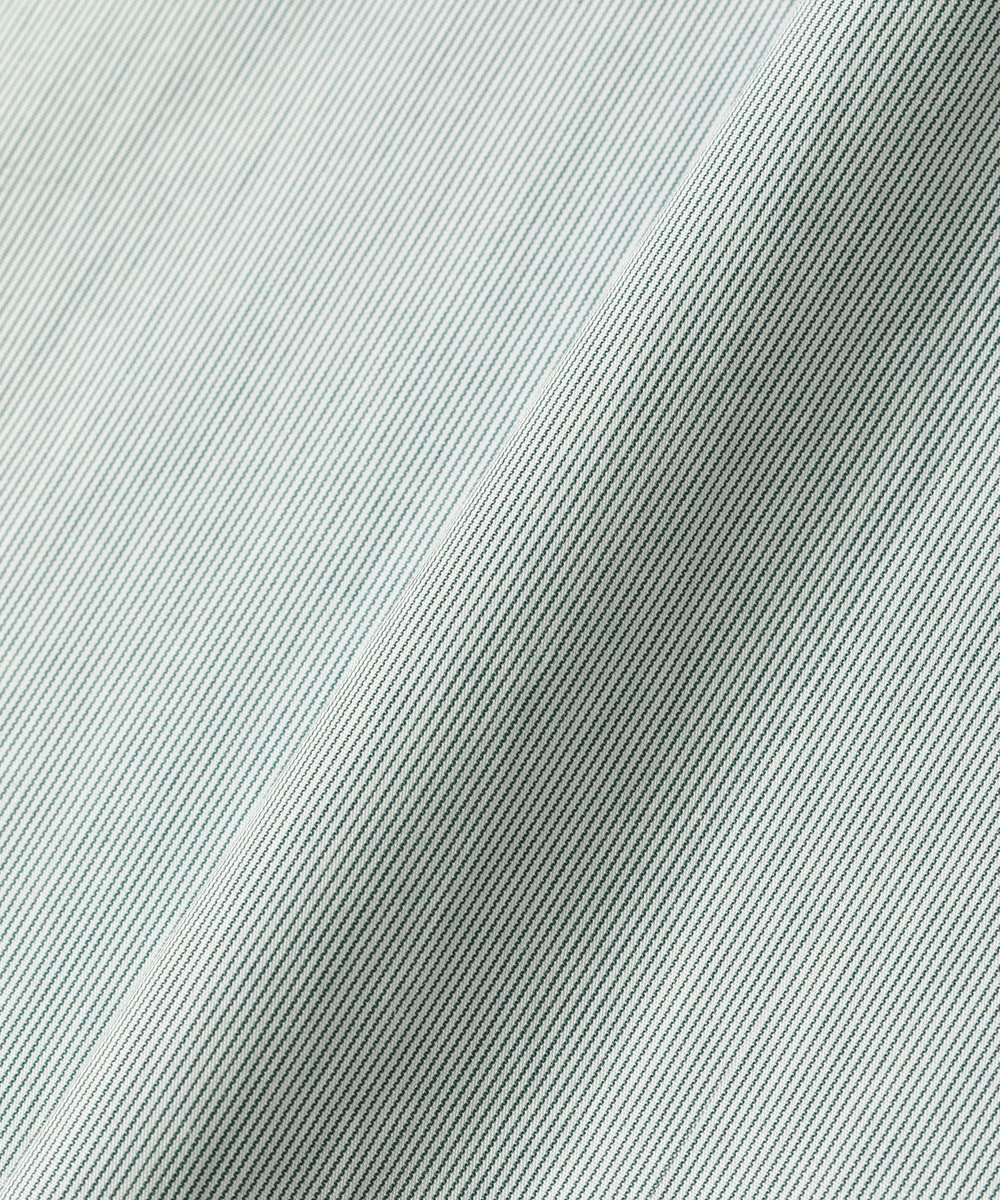 DÉPAREILLÉ PINSTRIPE BOW SHIRT / ピンストライプボウシャツ グリーン