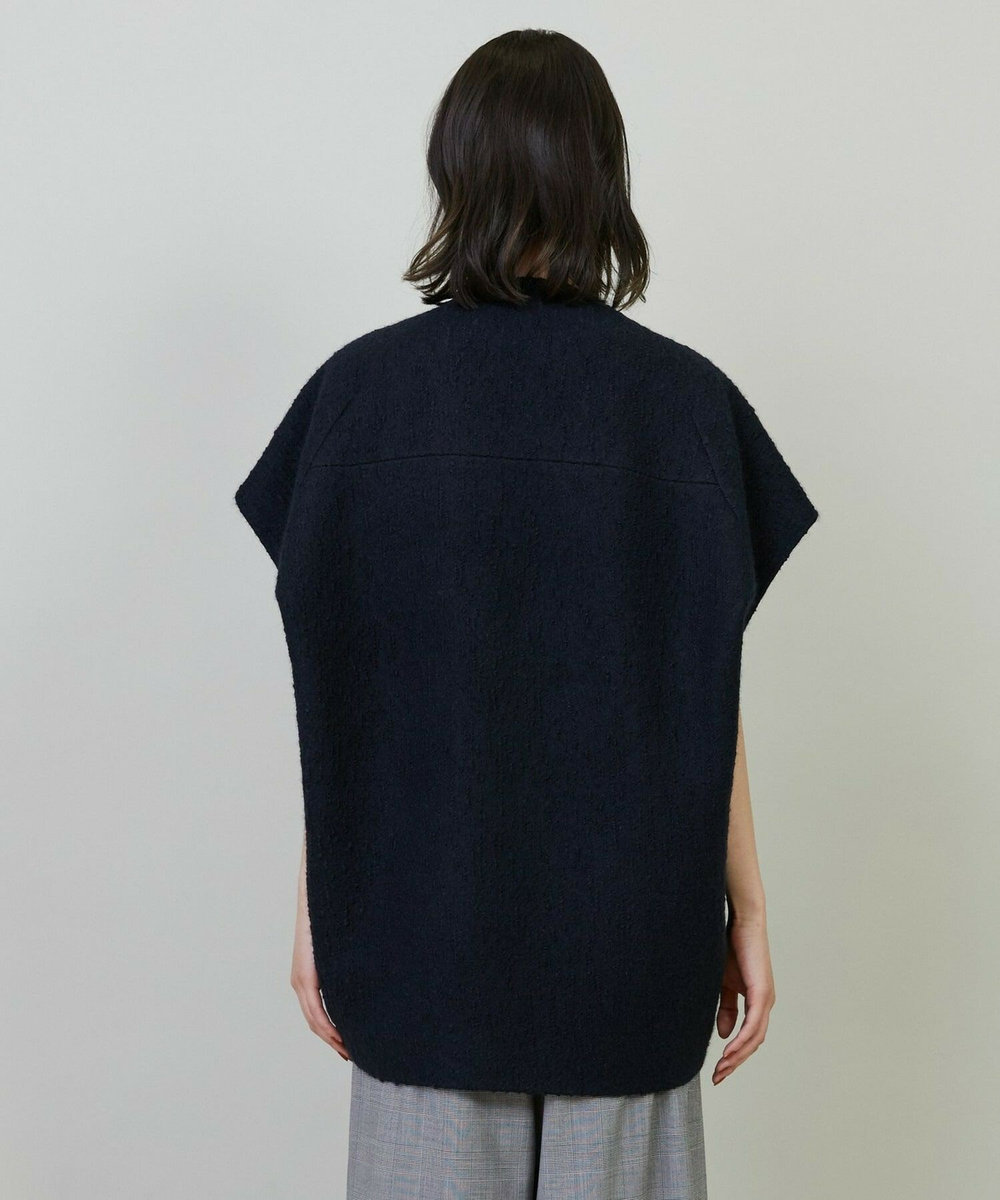 L'EQUIPE アルパカショートスリーブジャケット ブラック