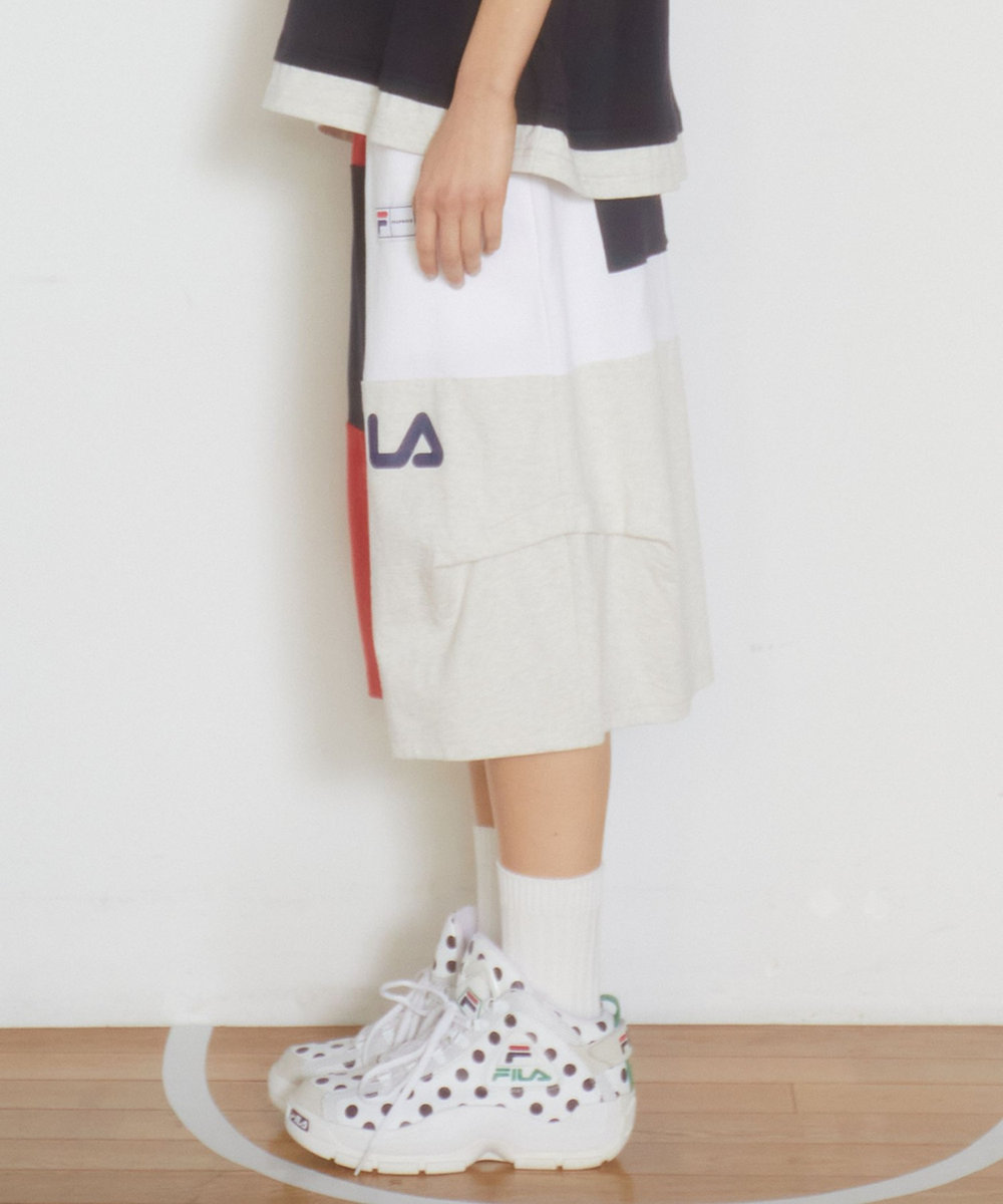 FRAPBOIS FILA×FRAPBOISカットソーセットアップ パンツ トリコロール