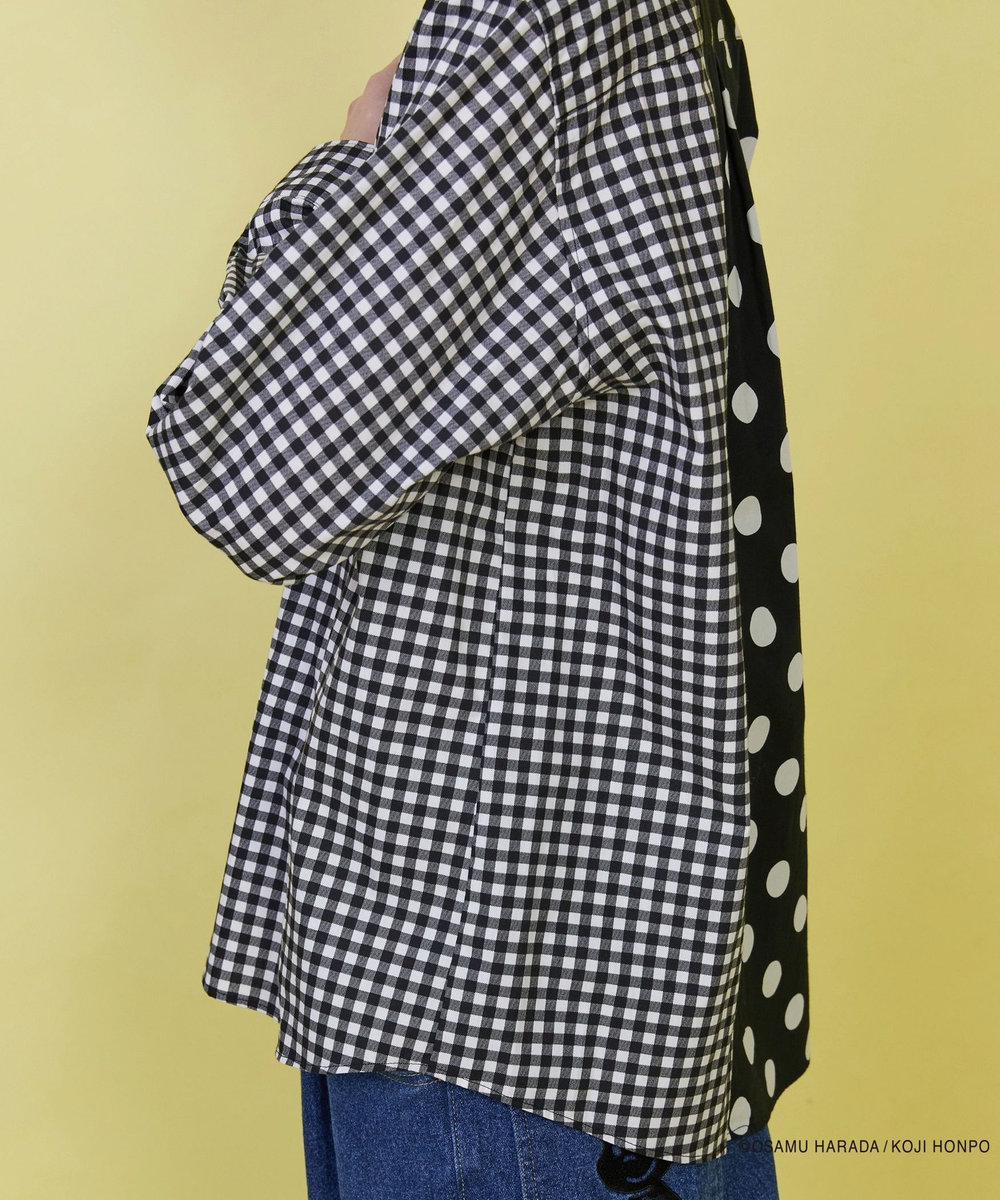FRAPBOIS OSAMU GOODS スカラップシャツ ブラック