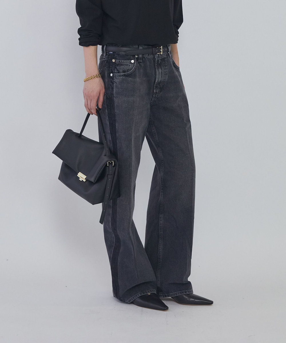 1er Arrondissement ＜CITIZENS OF HUMANITY（シチズンズ オブ ヒューマニティ）＞“LINDZ"イージーストレートデニムパンツ ブラック