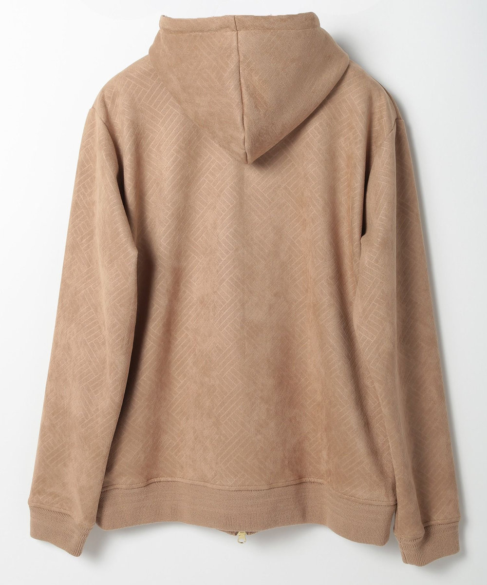 MEN'S BIGI テックスエードエンボスパーカー ベージュ