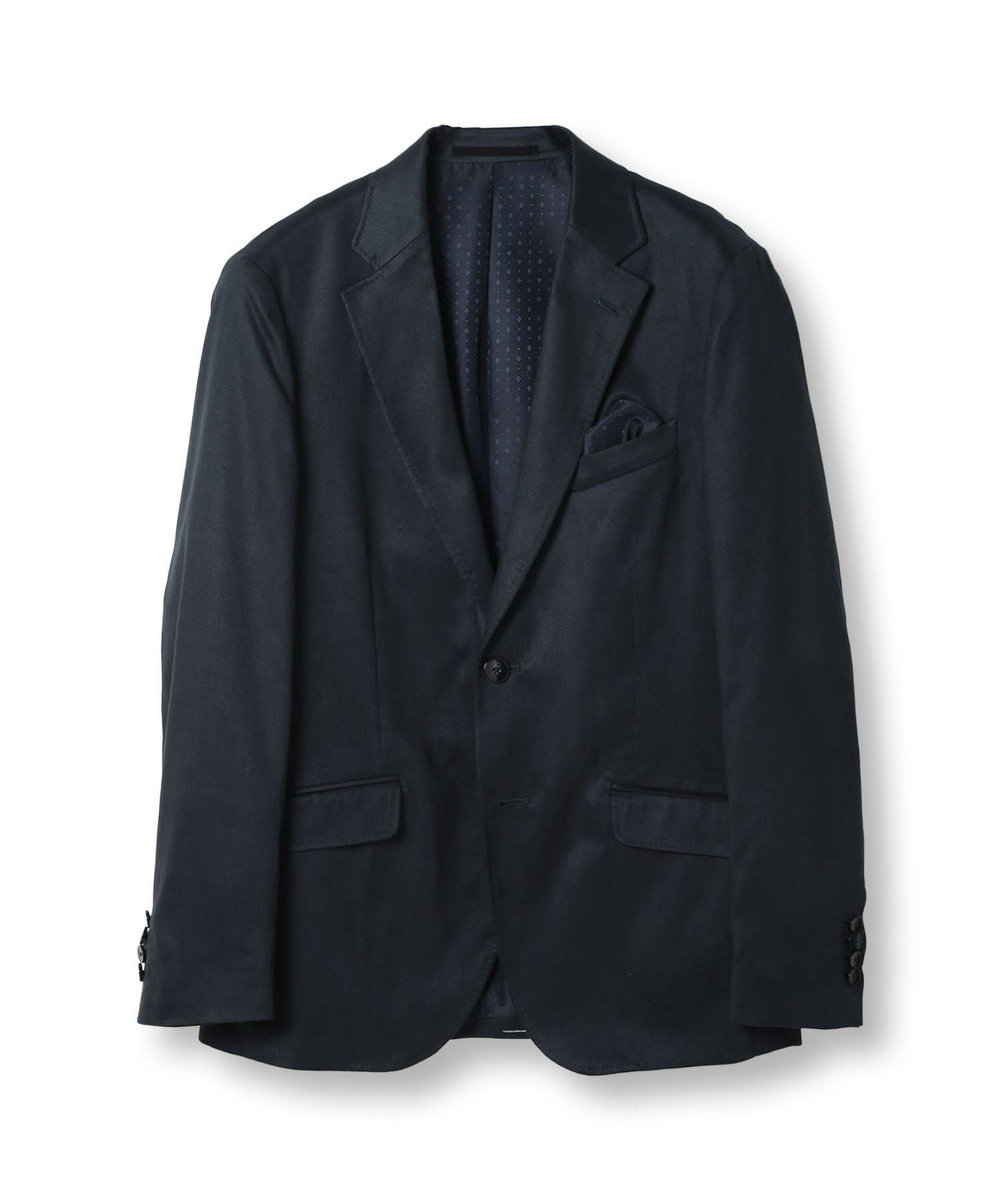 MEN'S BIGI コマスエードストレッチジャケット（セットアップ対応） ネイビー