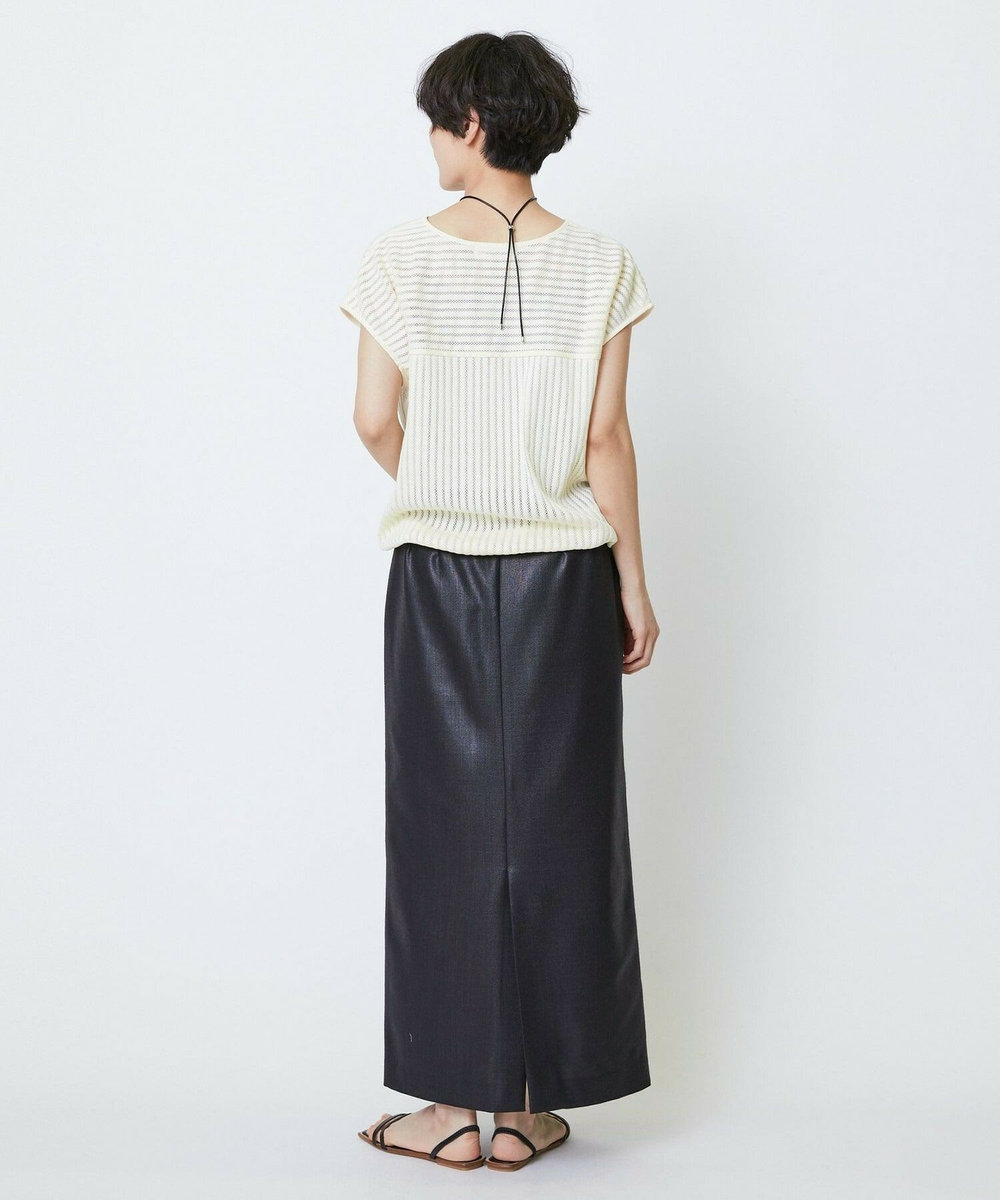 feerique feerique ドンゴロスチンツーマキシタイトスカート ブラック