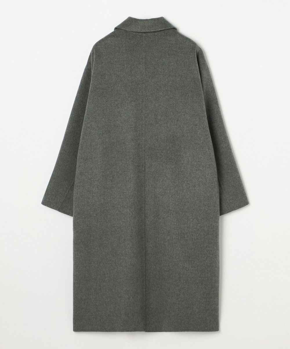 DÉPAREILLÉ DOUBLE FACE BEAVER HOODED COAT / ダブルフェイスビーバーフーデッドコート チャコールグレー