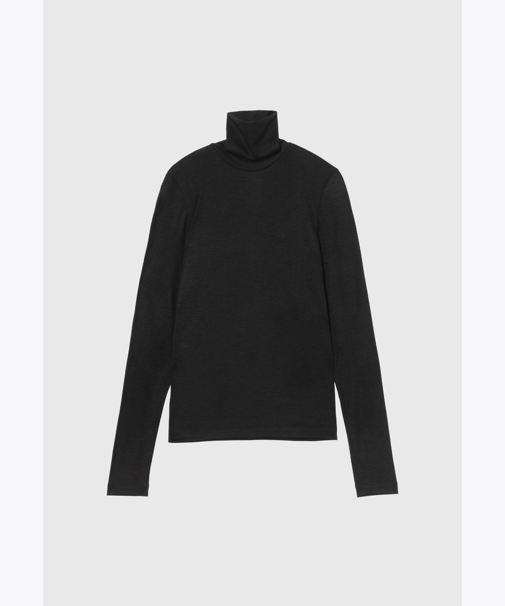 DÉPAREILLÉ WOOL JERSEY TURTLE / ウールジャージータートル ブラック