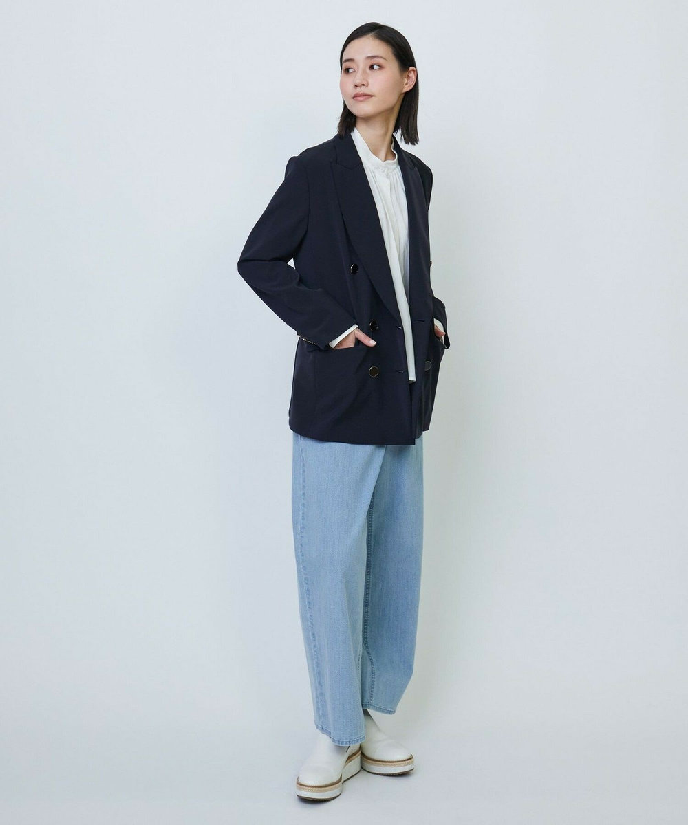 L'EQUIPE 7ozデニムストレッチパンツ ライトブルー