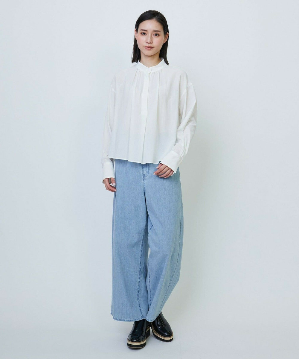 L'EQUIPE 7ozデニムストレッチパンツ ライトブルー