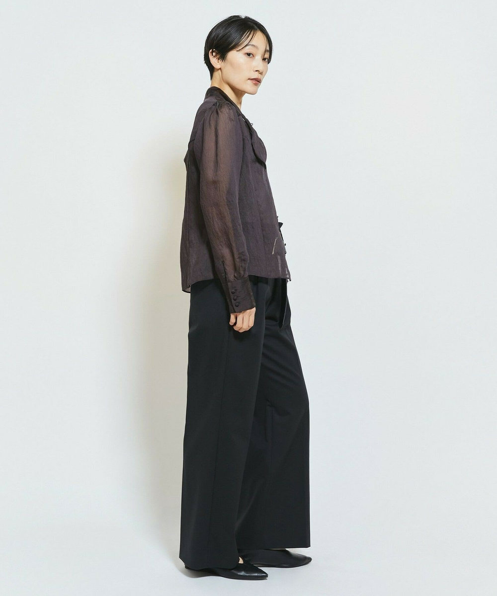 MOGA Collection MOGA Collection ダブルクロスストレッチベルト付きパンツ ブラック