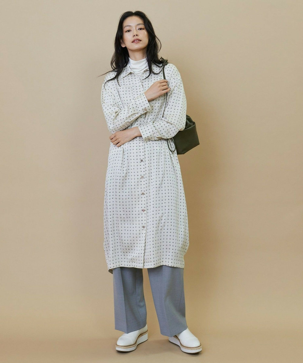 L'EQUIPE 2WAYギャザワイドパンツ ライトグレー