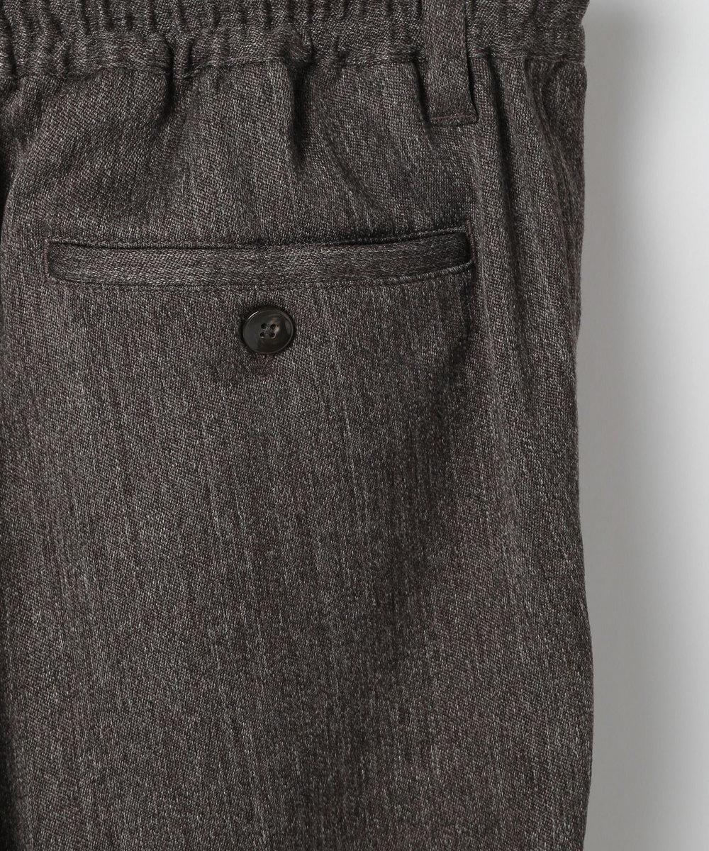 MEN'S BIGI デニム調ツイードストレッチパンツ モカ