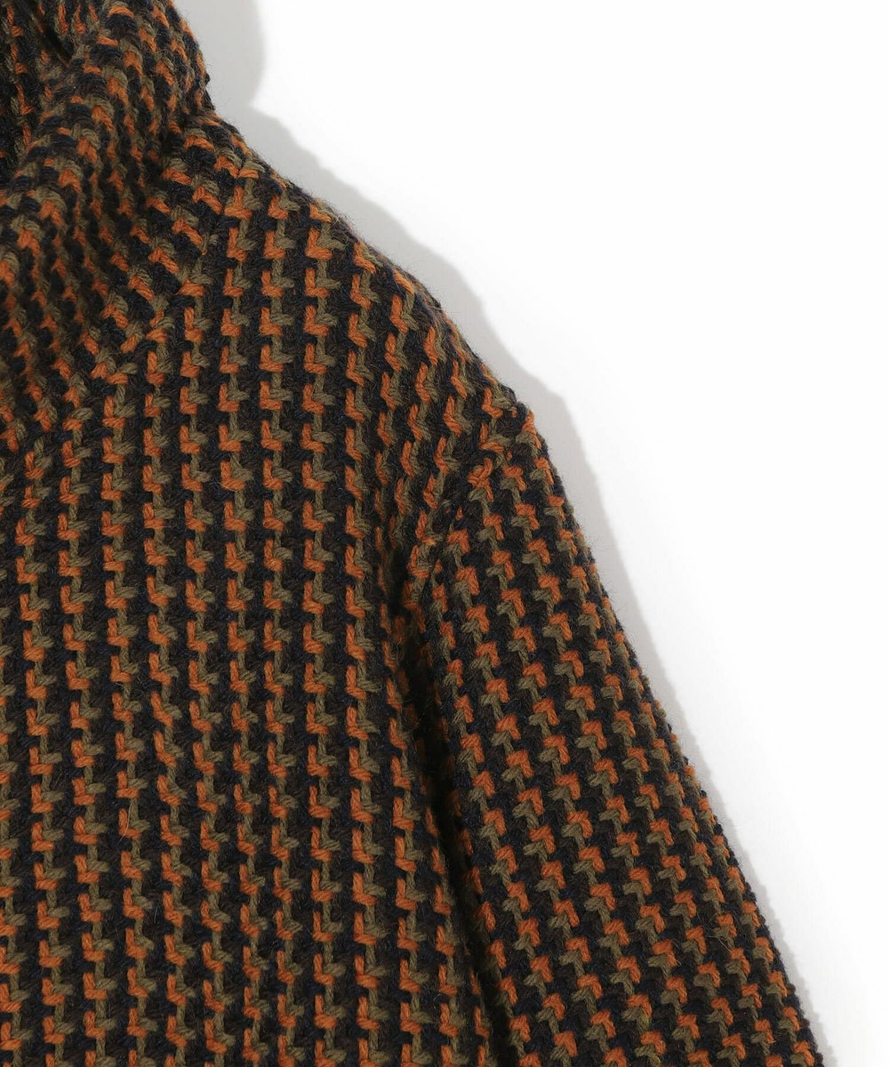 MEN'S BIGI 【John Branigan/ジョン・ブラニガン】別注チェック柄ニット風ブルゾン ブラウン