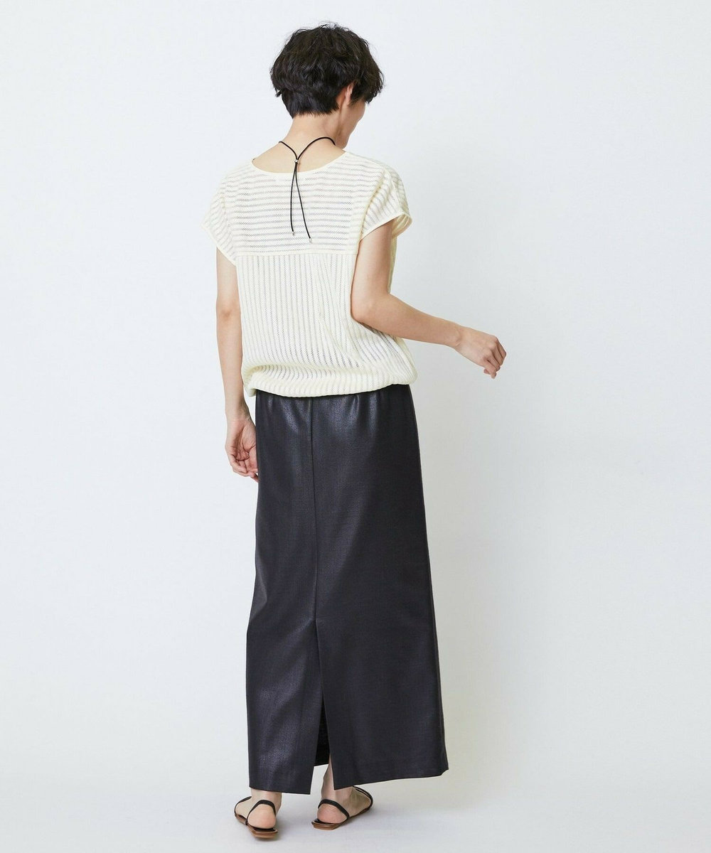 feerique feerique ドンゴロスチンツーマキシタイトスカート ブラック