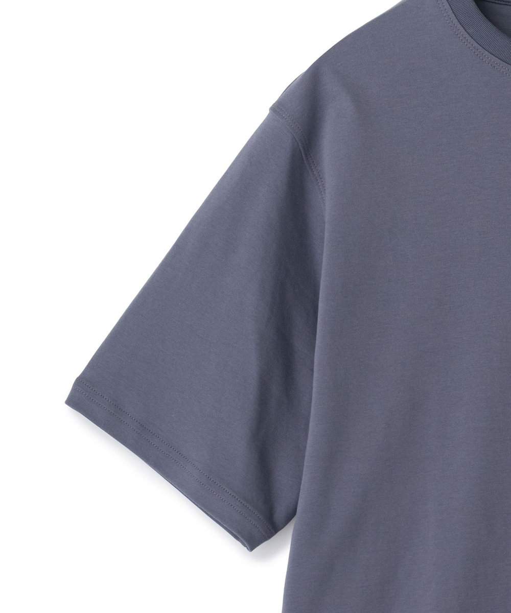 MEN'S BIGI スビンプラチナム スムースTシャツ チャコールグレー