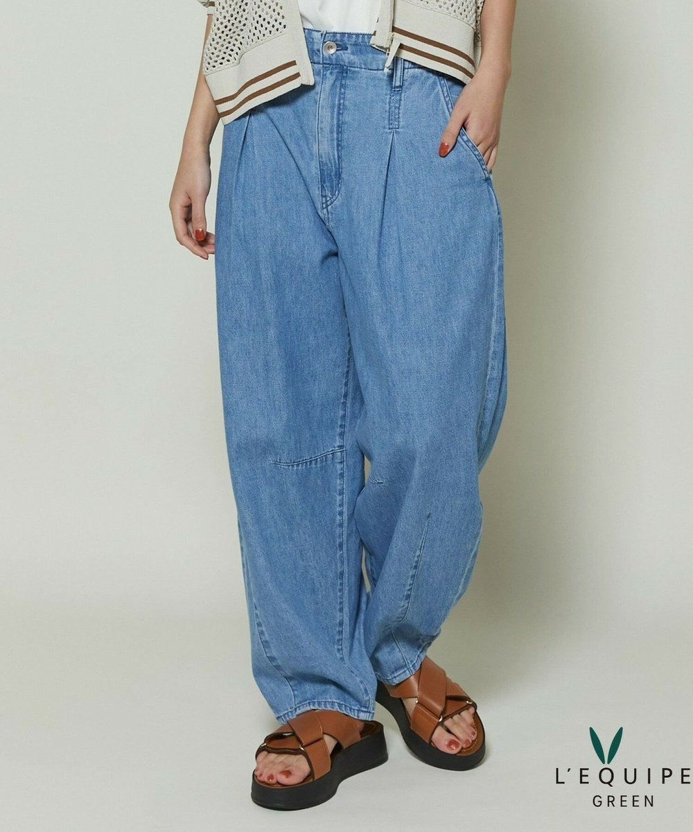 L'EQUIPE GREEN リサイクルデニムパンツ ブルー系その他