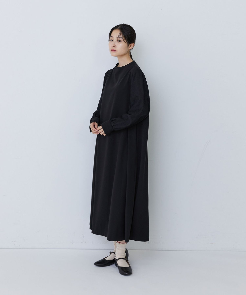 congés payés ADIEU TRISTESSE ジャカードスリープワンピース ブラック