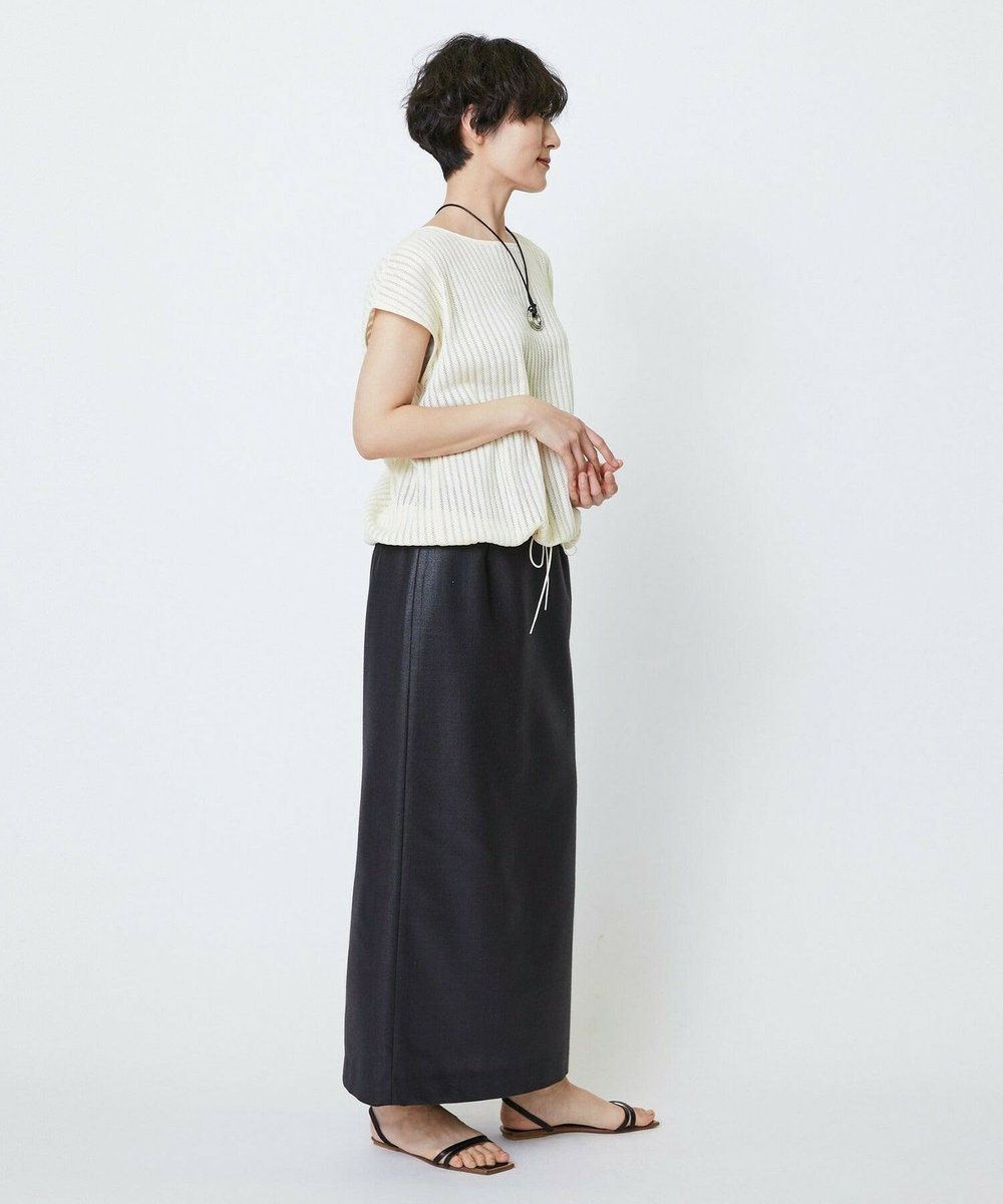 feerique feerique ドンゴロスチンツーマキシタイトスカート ブラック
